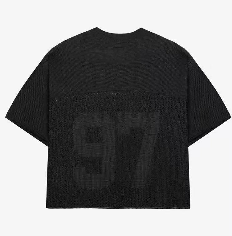 CROPPED 97 JERSEY BLACK OUT