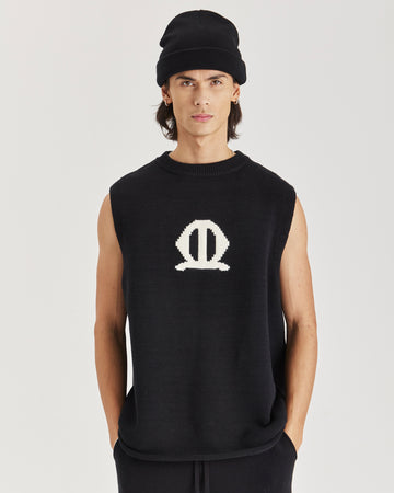 MR LOGO KNIT SLEEVELESS TANK