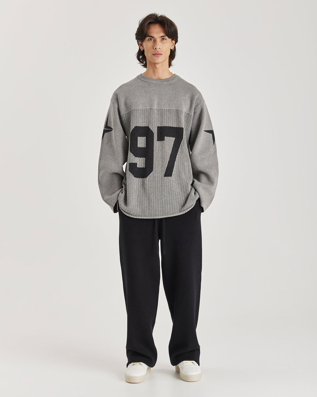 MR-97 JERSEY LONG SLEEVE CHARCOAL